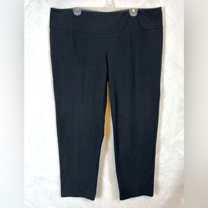 QVC Women With Control Black Wide Waistband Stretch Pants / size 3XL Petite